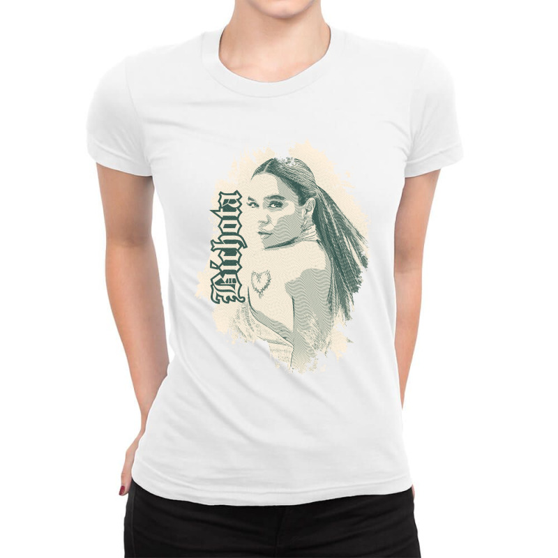 Karol G Cläṡṡic Ladies Fitted T-Shirt by Rasa | Artistshot