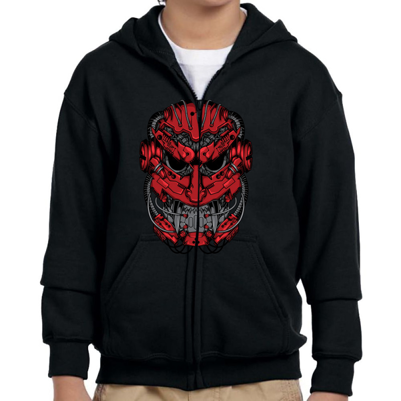 Mechaoni 01 Youth Zipper Hoodie by anamvec | Artistshot