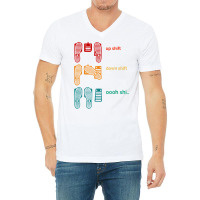 Up Shift Down Shift Oh Shit Funny Racing Car Pedal Vintage T Shirt V-neck Tee | Artistshot