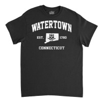 Watertown Connecticut Ct Vintage State Athletic Style T Shirt Classic T-shirt | Artistshot