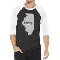 Illinois Home 3/4 Sleeve Shirt | Artistshot