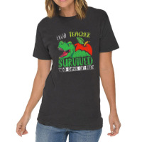 My Teacher Survived 100 Days Of Me 100 Days Of School Vintage T-shirt | Artistshot