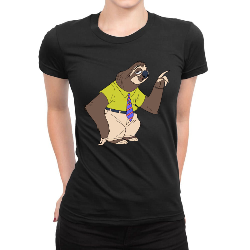 Flash Zootopia Ladies Fitted T-Shirt by yogistira | Artistshot