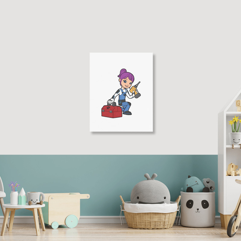 Gabby Blaze And The Monster Machines Portrait Canvas Print | Artistshot