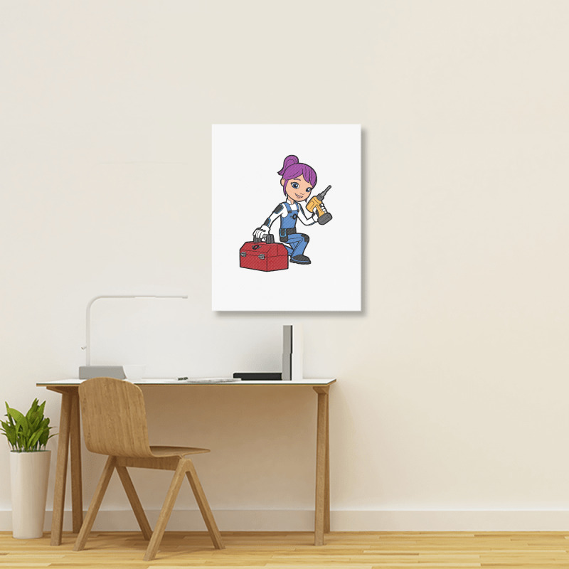 Gabby Blaze And The Monster Machines Portrait Canvas Print | Artistshot