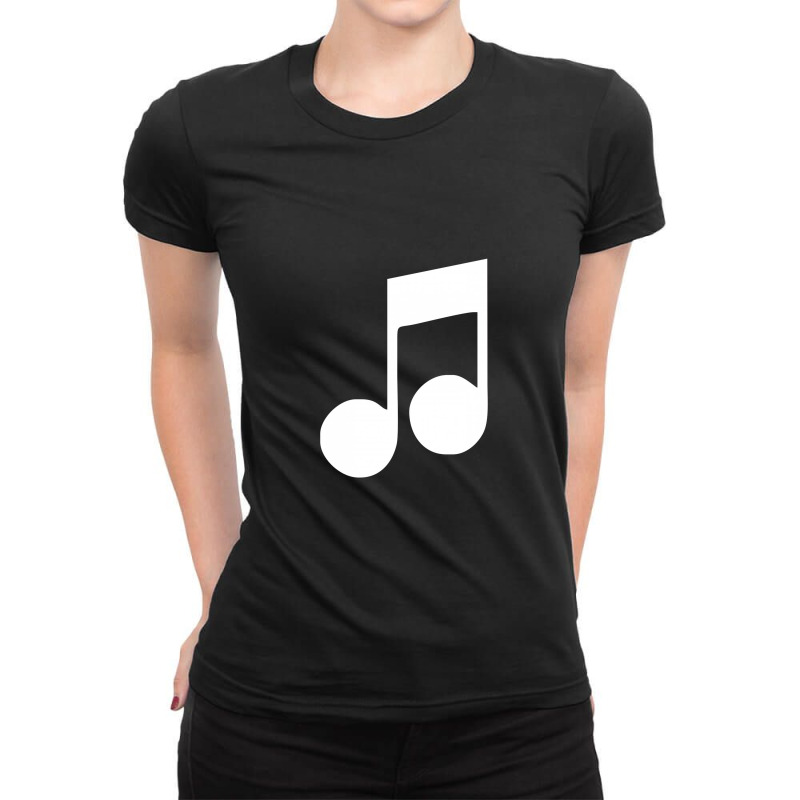 Music Note Ladies Fitted T-Shirt by rajaaempat | Artistshot