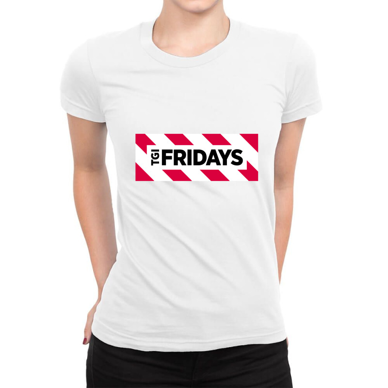 Tgi Frid Ays Logo13 Ladies Fitted T-Shirt by Reginasi | Artistshot