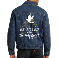 Womens Be Filled With The Holy Spirit Conversion Of Paul Pentecost V N Men Denim Jacket | Artistshot