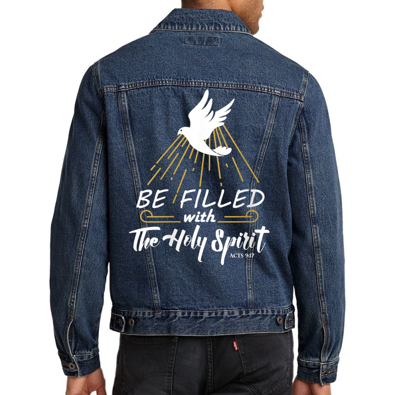 Womens Be Filled With The Holy Spirit Conversion Of Paul Pentecost V N Men Denim Jacket | Artistshot