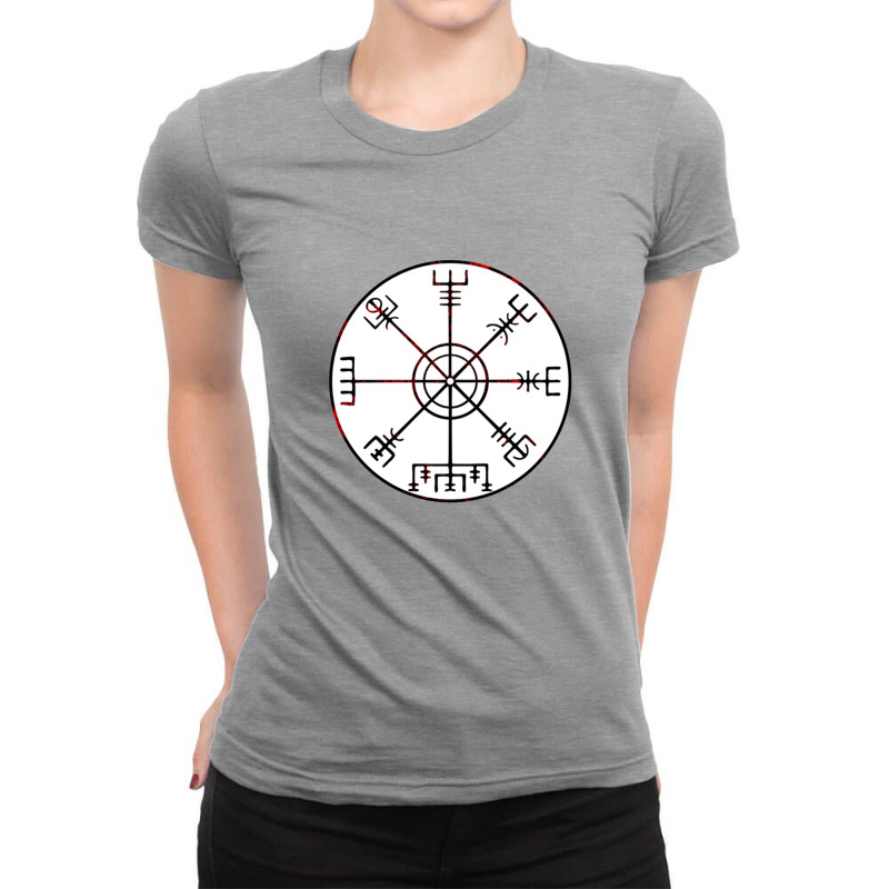 Vegvísir Ladies Fitted T-Shirt by dransa | Artistshot