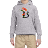 Floral Initial Letter B Youth Hoodie | Artistshot