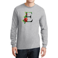 Floral Initial Letter E Long Sleeve Shirts | Artistshot