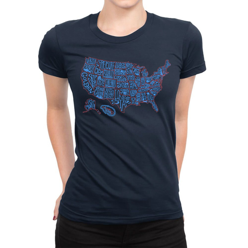 Nickname That State Ladies Fitted T-Shirt by permatasarisekar | Artistshot