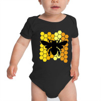 Honey Bee Honeycomb Baby Bodysuit | Artistshot