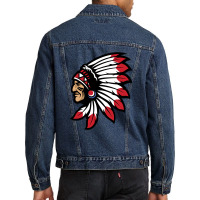 Tribal American Indian Men Denim Jacket | Artistshot