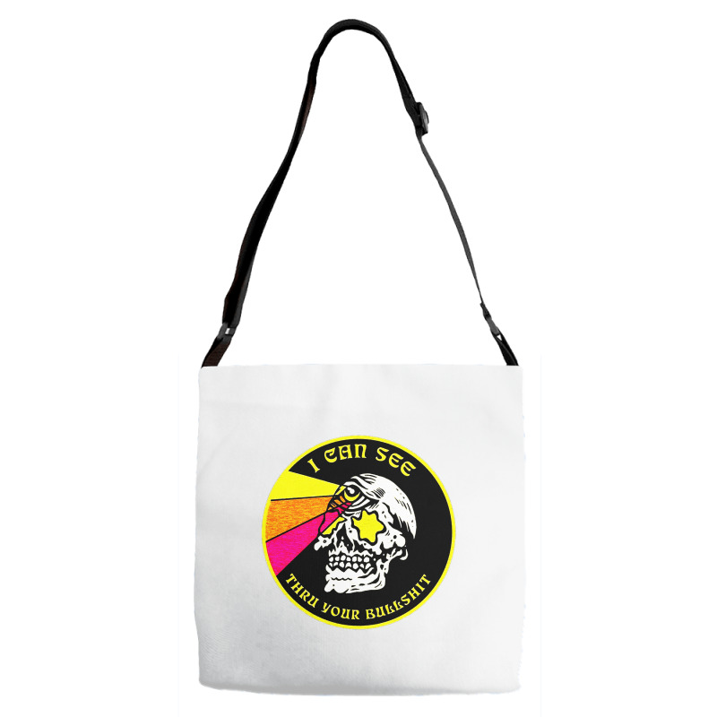 Skull Pop Art Adjustable Strap Totes by zig street | Artistshot