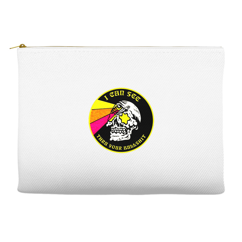 Skull Pop Art Accessory Pouches by zig street | Artistshot