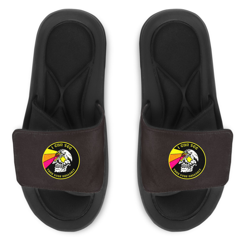 Skull Pop Art Slide Sandal by zig street | Artistshot