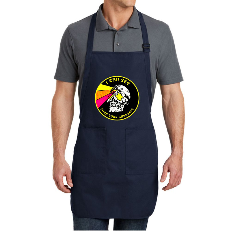 Skull Pop Art Full-Length Apron by zig street | Artistshot