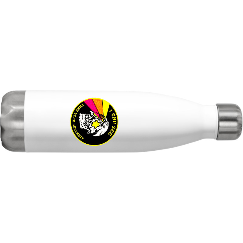 Skull Pop Art Stainless Steel Water Bottle by zig street | Artistshot