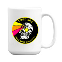 Skull Pop Art 15 Oz Coffee Mug | Artistshot