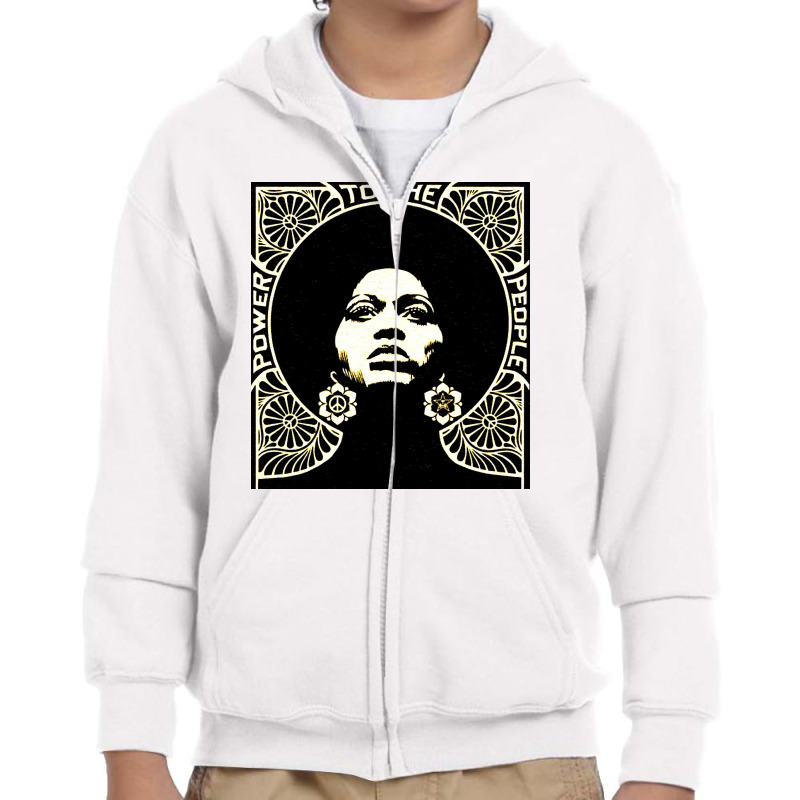 Black Power Music Youth Zipper Hoodie by zig street | Artistshot