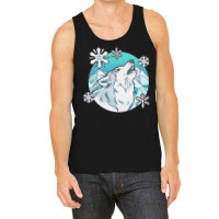 Wolf T  Shirt Wolf Wildlife Animal   Snowflake Wolf And A Dream Catche Tank Top | Artistshot