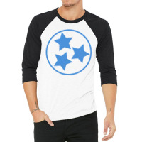 Titan S Blue Tri Star Classic 3/4 Sleeve Shirt | Artistshot