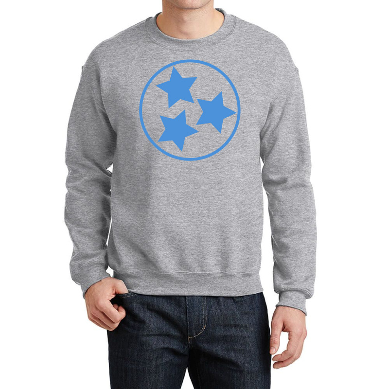 Titan S Blue Tri Star Classic Crewneck Sweatshirt | Artistshot