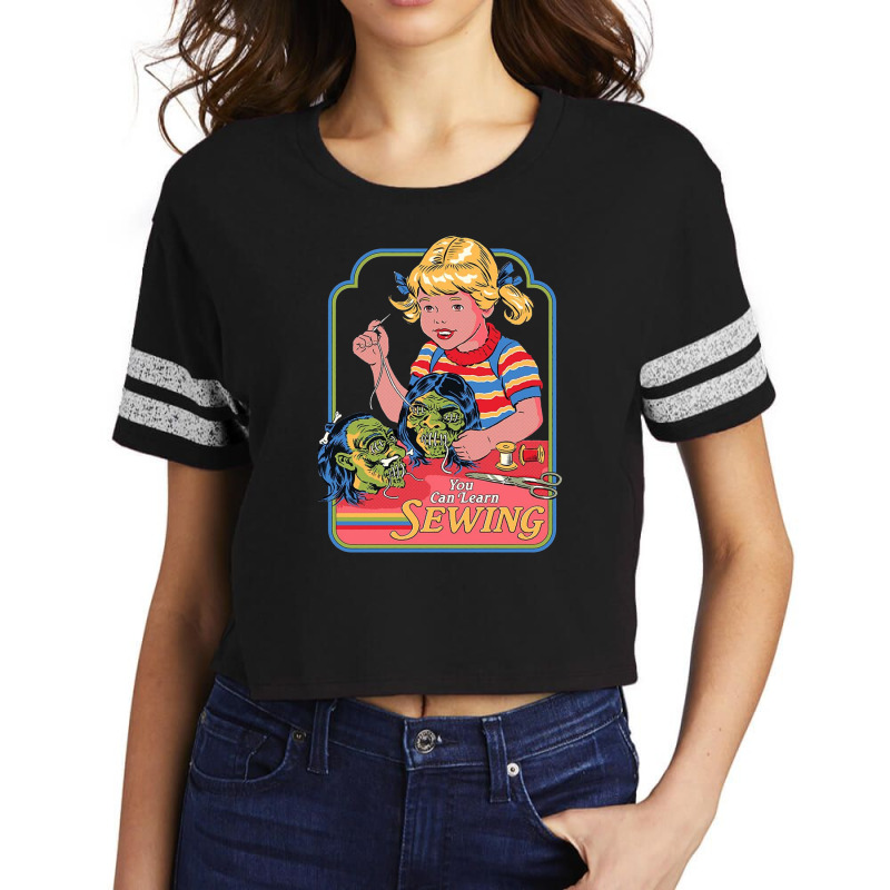 You Can Learn Sewing Scorecard Crop Tee | Artistshot