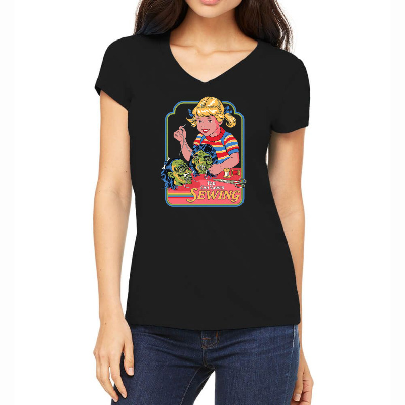 You Can Learn Sewing Women's V-neck T-shirt | Artistshot