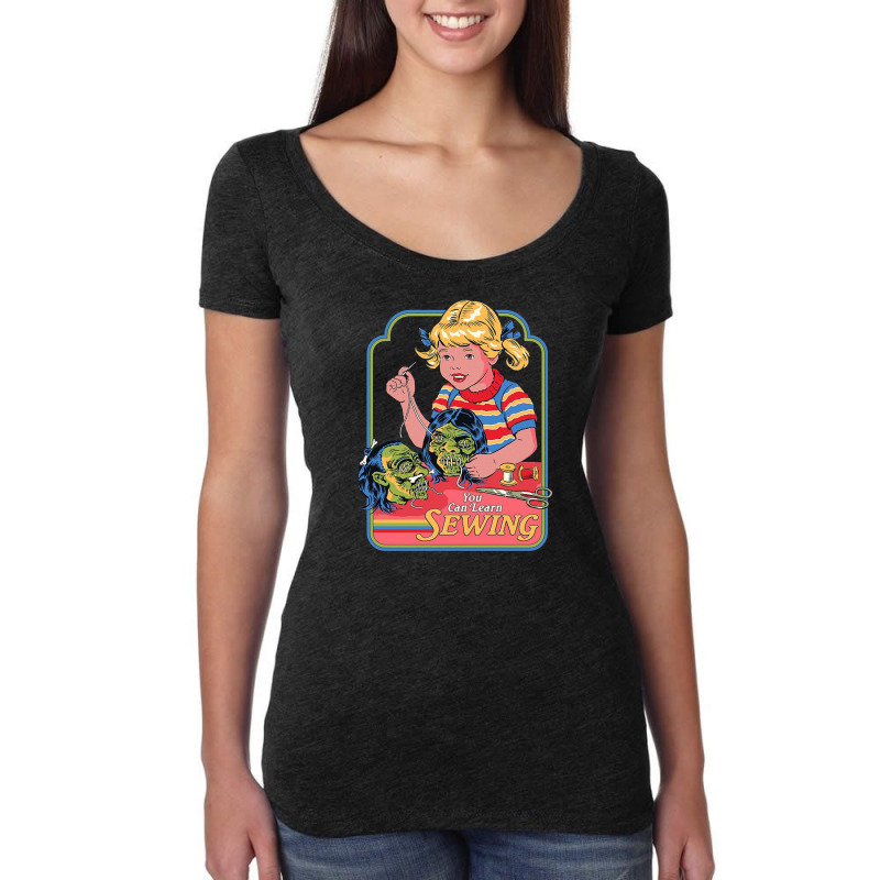 You Can Learn Sewing Women's Triblend Scoop T-shirt | Artistshot