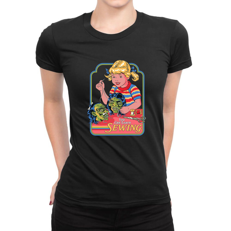 You Can Learn Sewing Ladies Fitted T-shirt | Artistshot