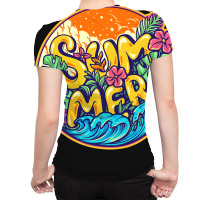 Summer T  Shirt Fun Summer Time Is Here Finally T  Shirt All Over Women's T-shirt | Artistshot