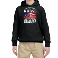 Mens Funny My Favorite Nurse Calls Me Grampa Father's Day T Shirt Youth Hoodie | Artistshot