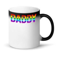 Daddy, Gay Daddy Bear, Retro Lgbt Rainbow, Lgbtq Pride T Shirt Magic Mug | Artistshot