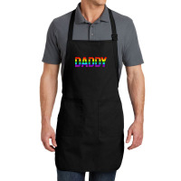 Daddy, Gay Daddy Bear, Retro Lgbt Rainbow, Lgbtq Pride T Shirt Full-length Apron | Artistshot