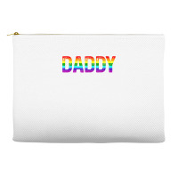 Daddy, Gay Daddy Bear, Retro Lgbt Rainbow, Lgbtq Pride T Shirt Accessory Pouches | Artistshot