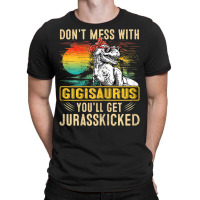 Womens Fun Women Retro Gigisaurus Dinosaur T Rex Mothers Day T Shirt T-shirt | Artistshot