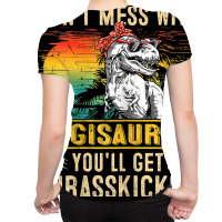 Womens Fun Women Retro Gigisaurus Dinosaur T Rex Mothers Day T Shirt All Over Women's T-shirt | Artistshot