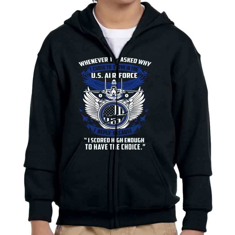 I Choise Us Air Force Youth Zipper Hoodie by hoainv | Artistshot