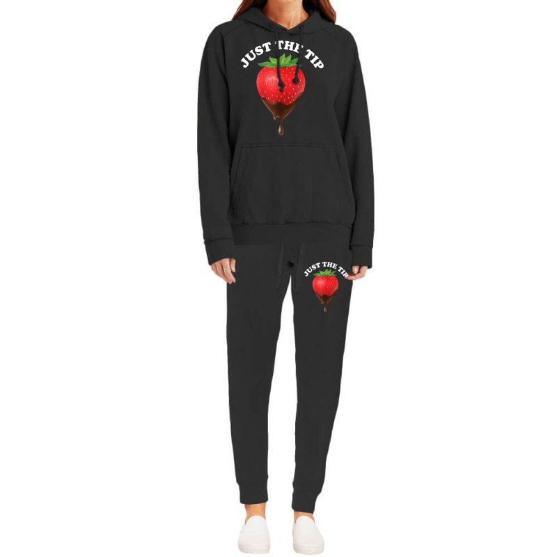 Just The Tip Strawberry And Chocolate Tank Top Hoodie & Jogger Set | Artistshot