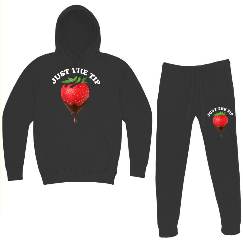 Just The Tip Strawberry And Chocolate Tank Top Hoodie & Jogger Set | Artistshot
