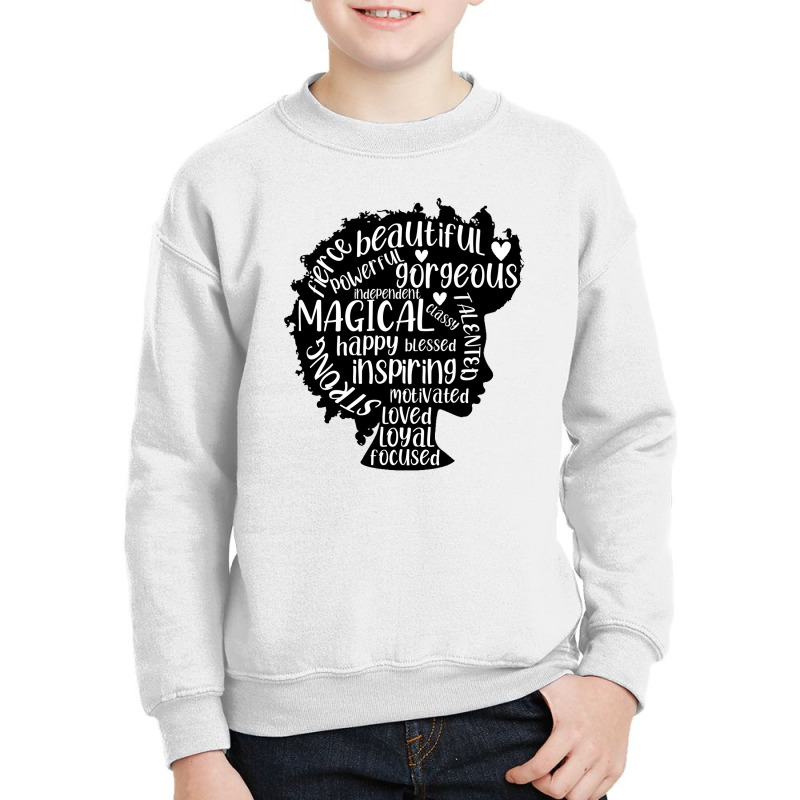 Black Woman Black Girl Magic Boss Black Lives Matter Youth Sweatshirt by coşkun | Artistshot