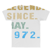 Legend Since May 1972  50th Birthday 50 Year Old T Shirt All Over Men's T-shirt | Artistshot