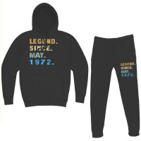 Legend Since May 1972  50th Birthday 50 Year Old T Shirt Hoodie & Jogger Set | Artistshot