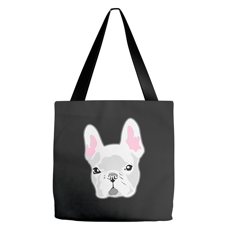 The Frenchie   White T Shirt Tote Bags | Artistshot