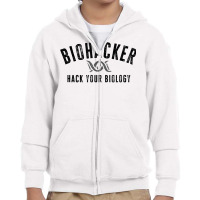 Biohacker Biohacking Your Biology Dna T Shirt Youth Zipper Hoodie | Artistshot