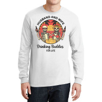 Husband And Wife Drinking Buddies For Life T Shirt Long Sleeve Shirts | Artistshot