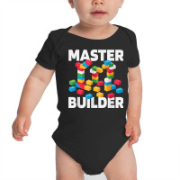 Master Builder Funny Kids Building Blocks Toys Gift T Shirt Baby Bodysuit | Artistshot